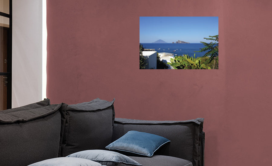 Popular Landmarks: Aeolian Islands Realistic Poster - Removable Adhesive Decal