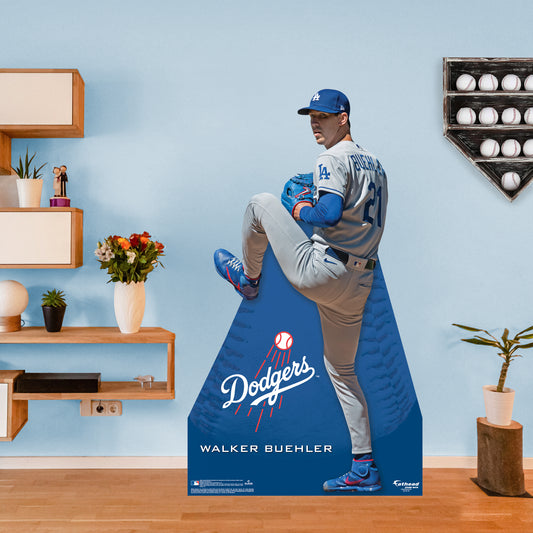 Los Angeles Dodgers: Walker Buehler   Life-Size   Foam Core Cutout  - Officially Licensed MLB    Stand Out