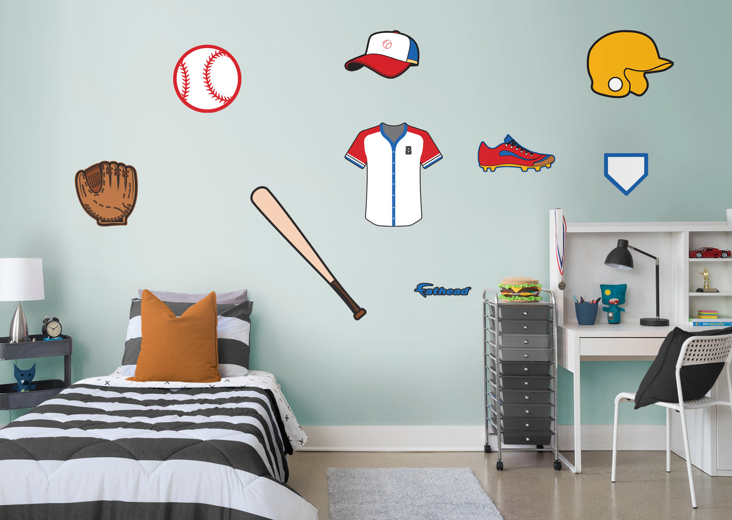 Sports Baseball Collection  -  Removable Wall Decal