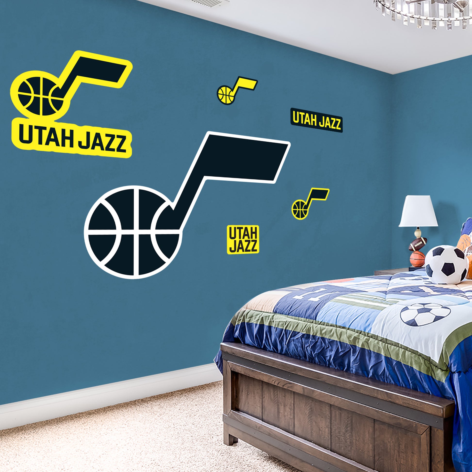 Utah Jazz: 2022 Outdoor Logo Minis - Officially Licensed NBA Outdoor G –  Fathead