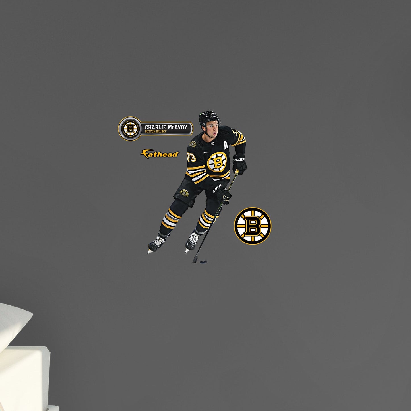 Boston Bruins: Charlie McAvoy         - Officially Licensed NHL Removable     Adhesive Decal