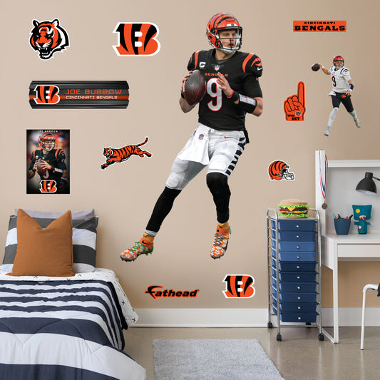 Cincinnati Bengals: Joe Burrow 2022        - Officially Licensed NFL Removable     Adhesive Decal