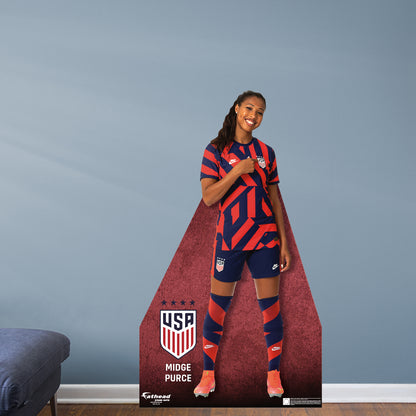 Midge Purce 2022  Life-Size   Foam Core Cutout  - Officially Licensed USWNT    Stand Out