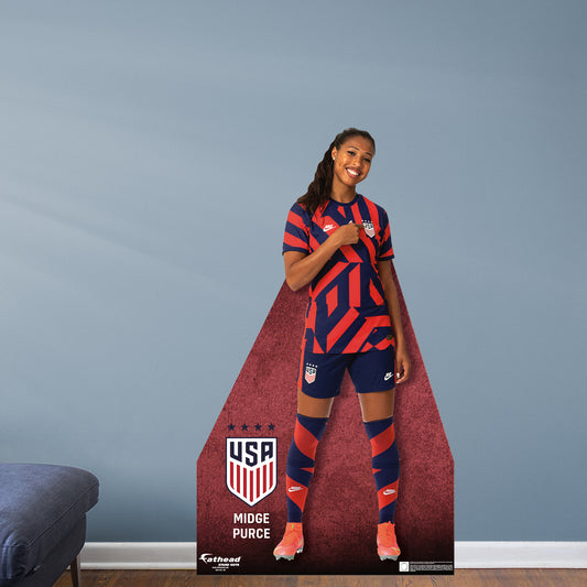Midge Purce Life-Size Foam Core Cutout - Officially Licensed USWNT Stand Out