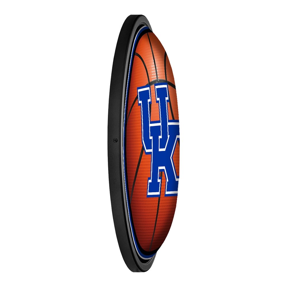 Kentucky Wildcats: Basketball - Round Slimline Lighted Wall Sign - The Fan-Brand