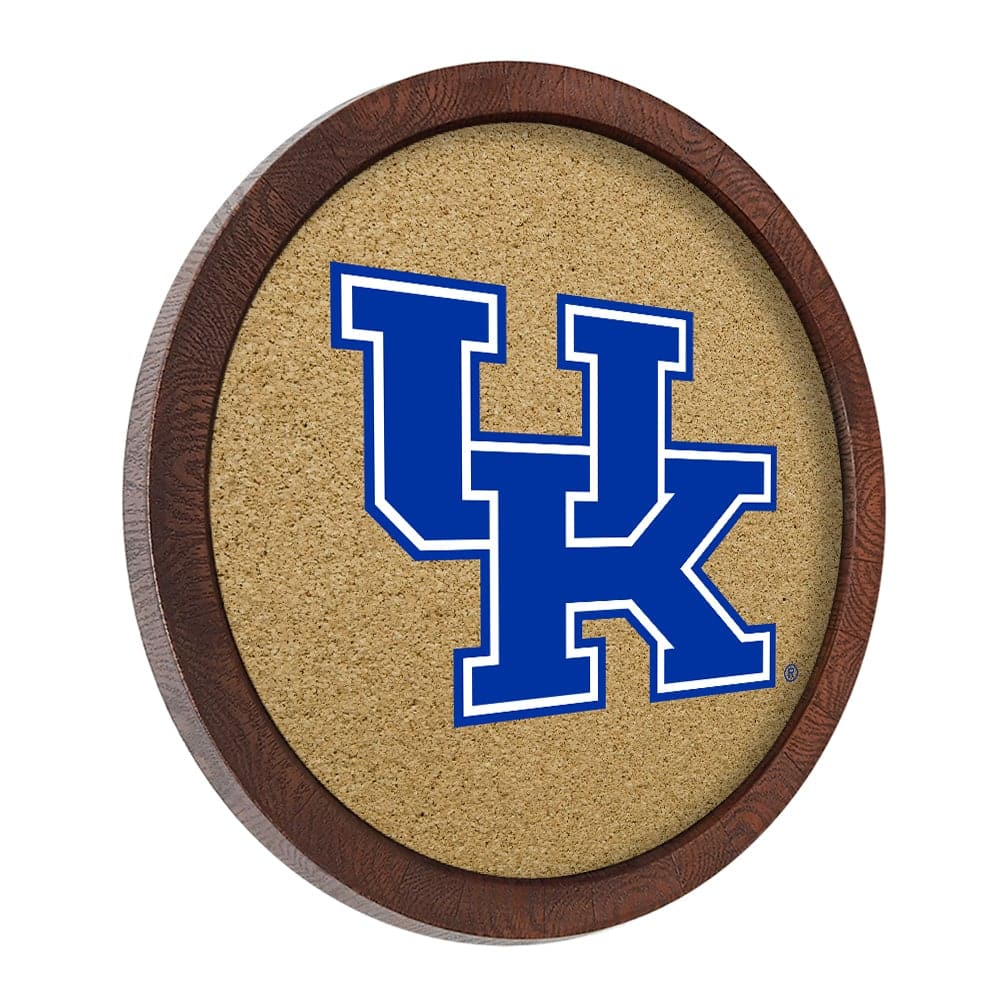 Kentucky Wildcats: "Faux" Barrel Framed Cork Board - The Fan-Brand