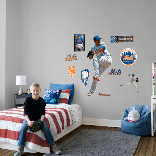New York Mets: Edwin Diaz 2022        - Officially Licensed MLB Removable     Adhesive Decal