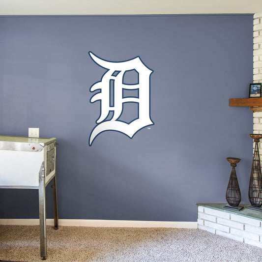 Detroit Tigers: Old English D Logo - Officially Licensed MLB Removable Wall Decal