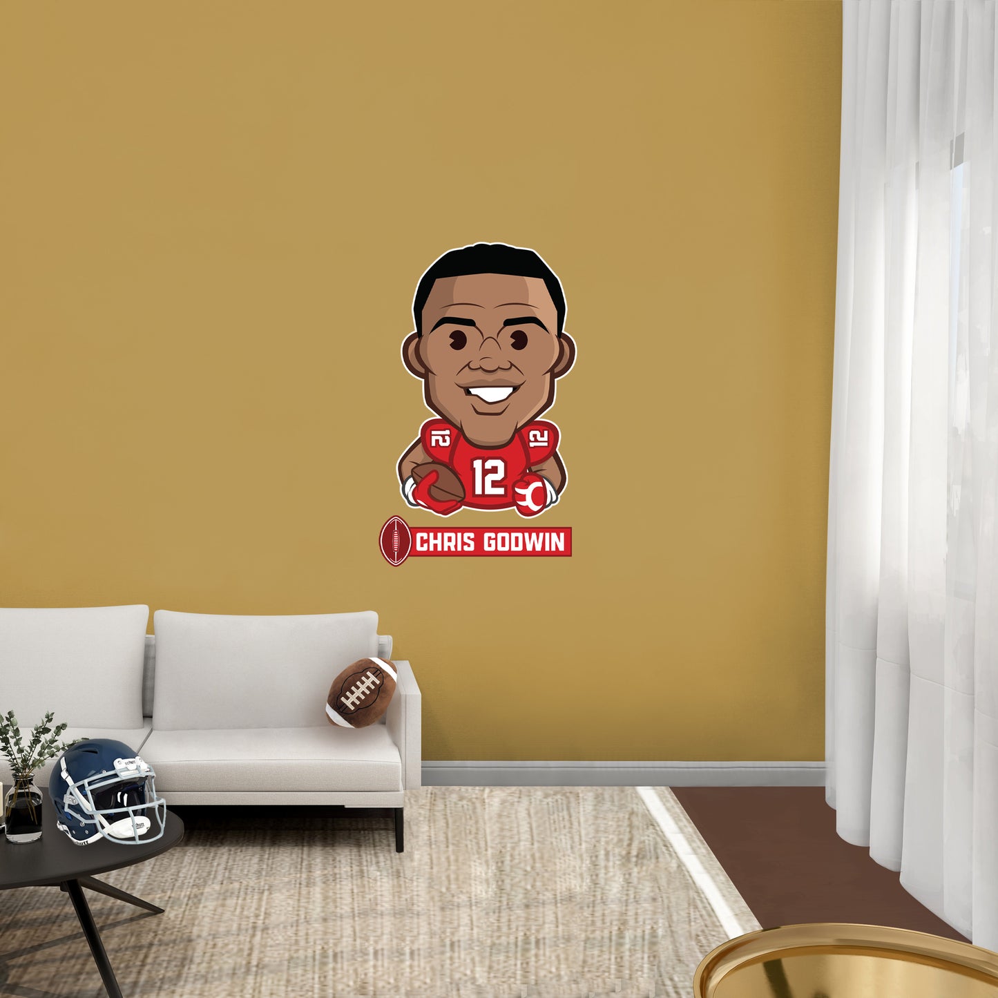 Tampa Bay Buccaneers: Chris Godwin  Emoji        - Officially Licensed NFLPA Removable     Adhesive Decal