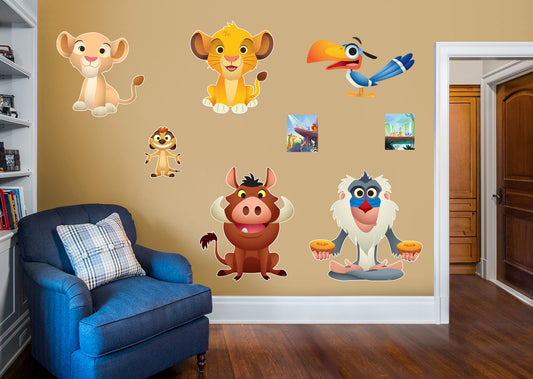 The Lion King:  Kids Character Collection        - Officially Licensed Disney Removable Wall   Adhesive Decal