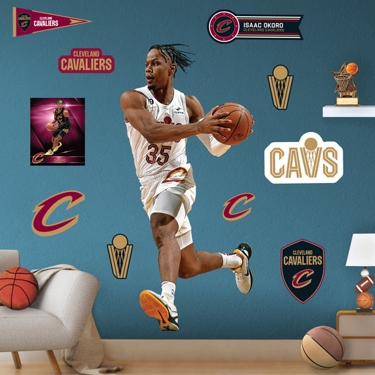 Cleveland Cavaliers: Isaac Okoro 2022        - Officially Licensed NBA Removable     Adhesive Decal