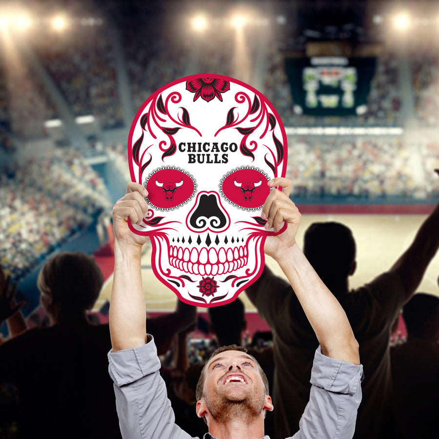 Skull Logo - Big Head - Official NBA - Chicago Bulls - Foam Core Cutout