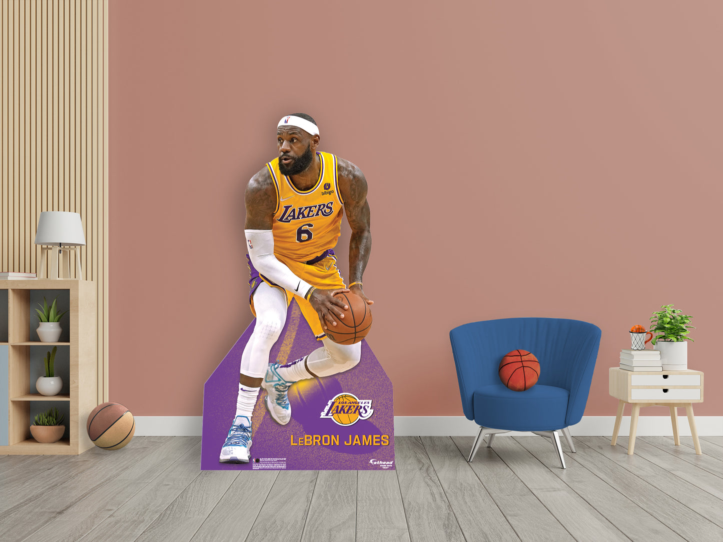 Los Angeles Lakers: LeBron James No.6 Life-Size Foam Core Cutout - Officially Licensed NBA Stand Out