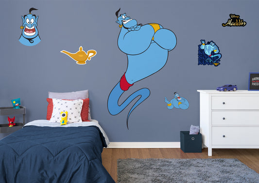 Aladdin: Genie RealBigs        - Officially Licensed Disney Removable Wall   Adhesive Decal