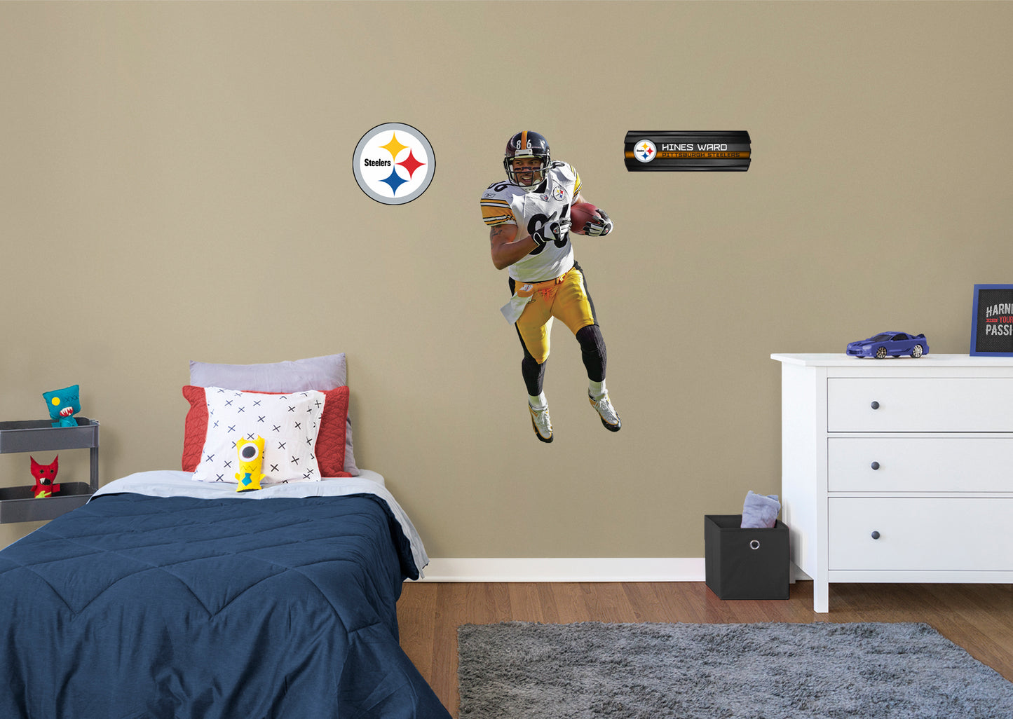 Pittsburgh Steelers: Hines Ward  Legend        - Officially Licensed NFL Removable Wall   Adhesive Decal