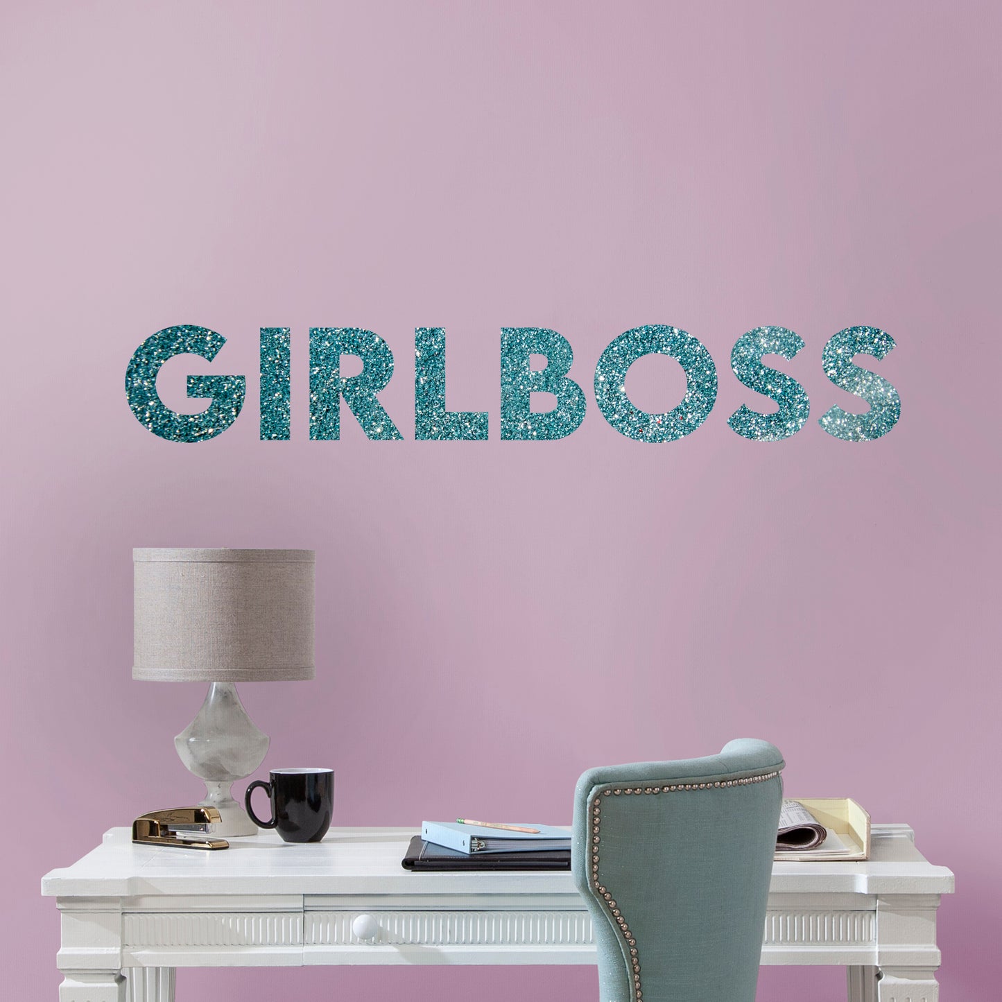 Pre-mask Girl Boss  - Removable Wall Decal