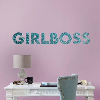 Pre-mask Girl Boss  - Removable Wall Decal