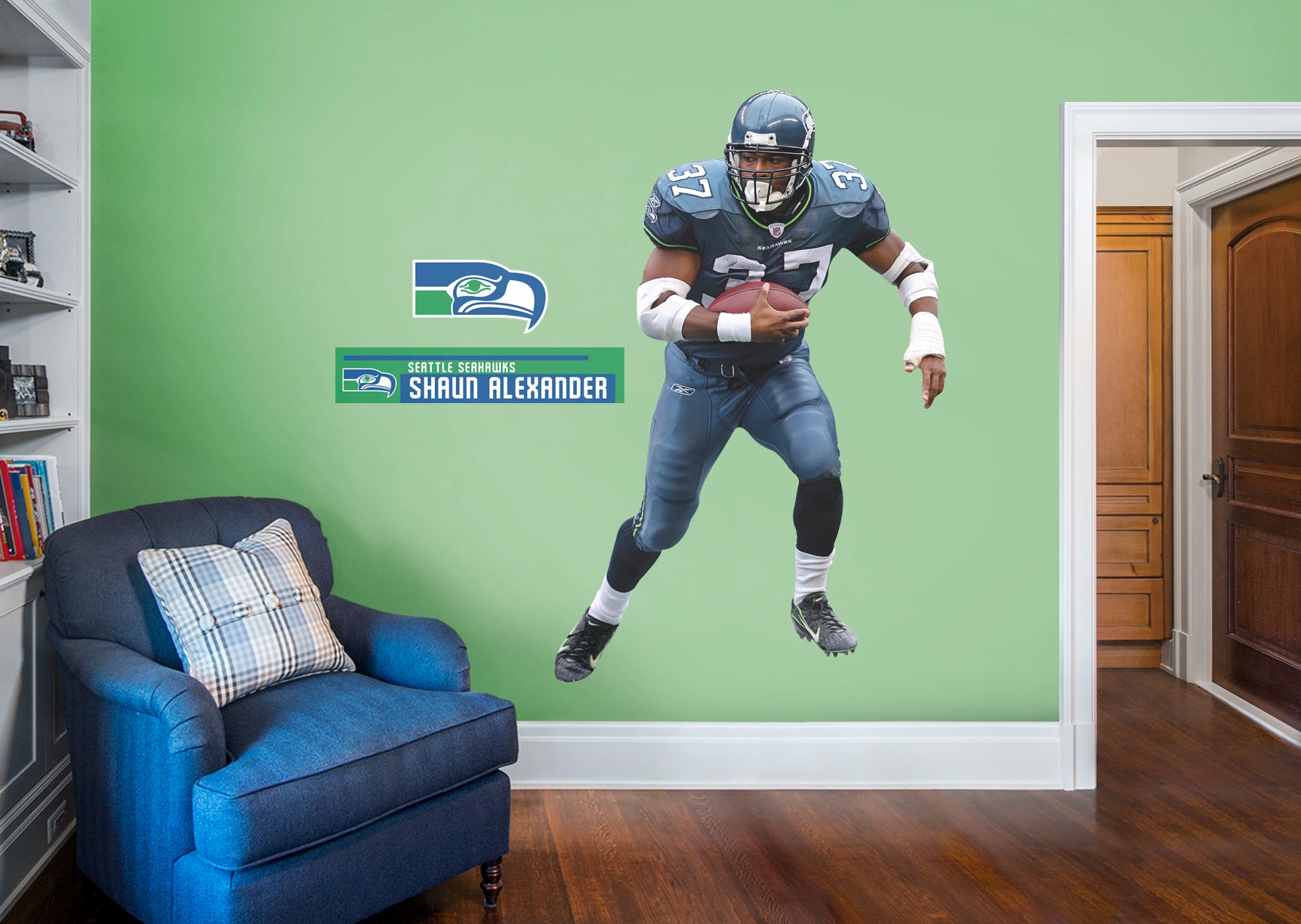 Seattle Seahawks: Shaun Alexander Legend - Officially Licensed NFL  Removable Wall Adhesive Decal