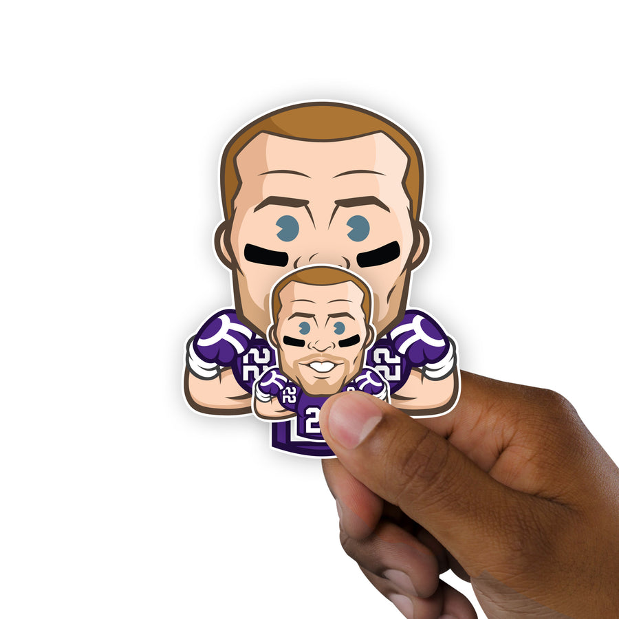 Harrison Smith - 5 Emoji Minis (Mixed Sizes) - Official NFLPA - Minnesota Vikings - Reusable Vinyl Decals