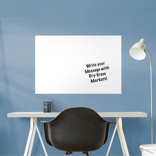 Whiteboard: Large - Removable Dry Erase Vinyl Decal