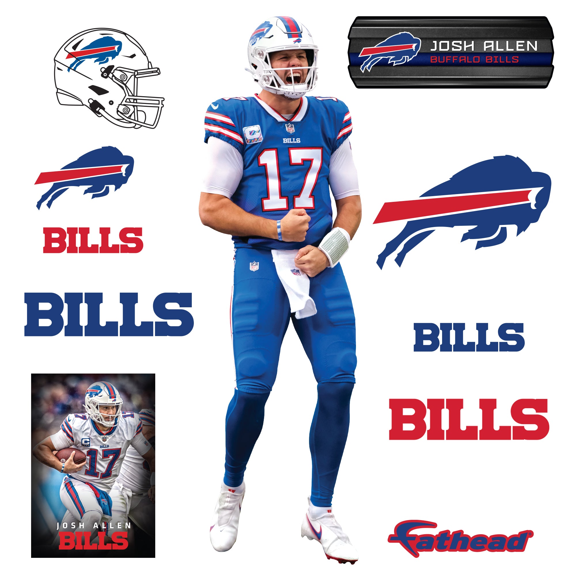 Josh Allen - RealBig Celebration Collection - Official NFL - Buffalo B ...