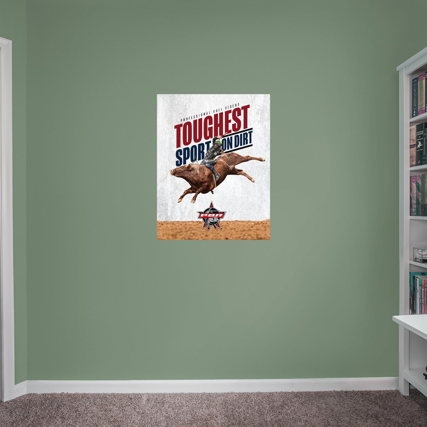 PBR:  In the Air Poster        - Officially Licensed Pro Bull Riding Removable     Adhesive Decal