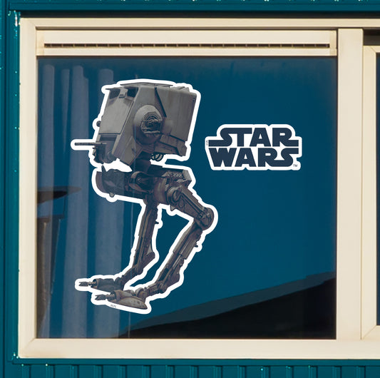 AT-ST Window Clings        - Officially Licensed Star Wars Removable Window   Static Decal