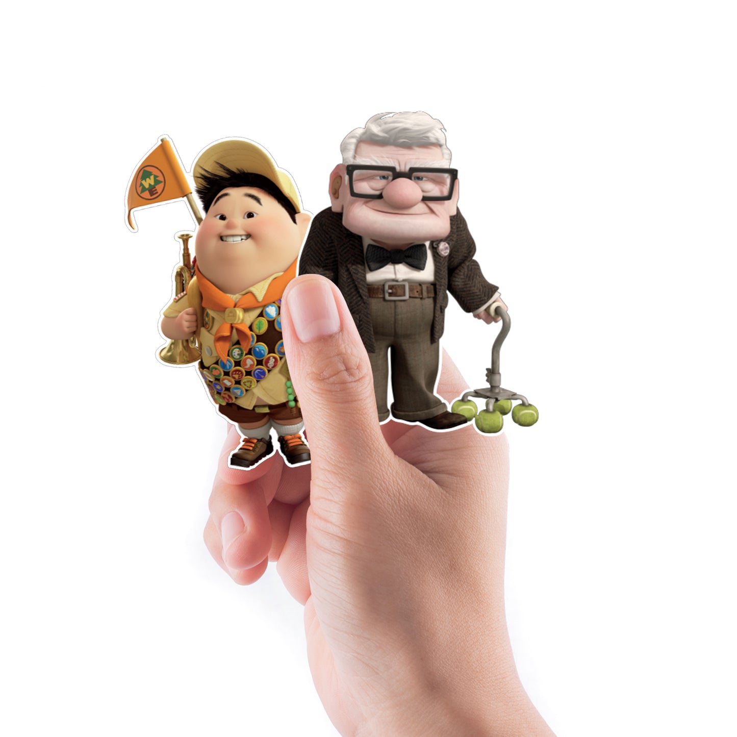 Sheet of 4 -UP: Carl Fredricksen Minis        - Officially Licensed Disney Removable Wall   Adhesive Decal