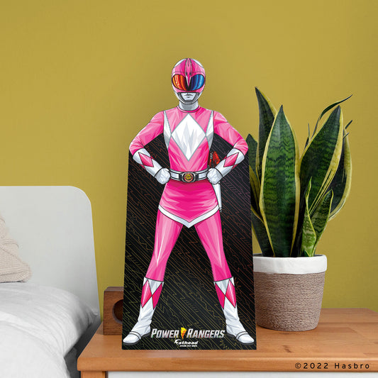 Power Rangers: Pink Ranger Mini Cardstock Cutout - Officially Licensed Hasbro Stand Out