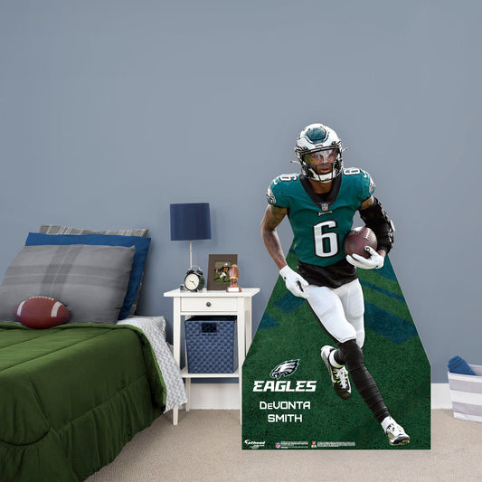 Philadelphia Eagles: DeVonta Smith   Life-Size   Foam Core Cutout  - Officially Licensed NFL    Stand Out