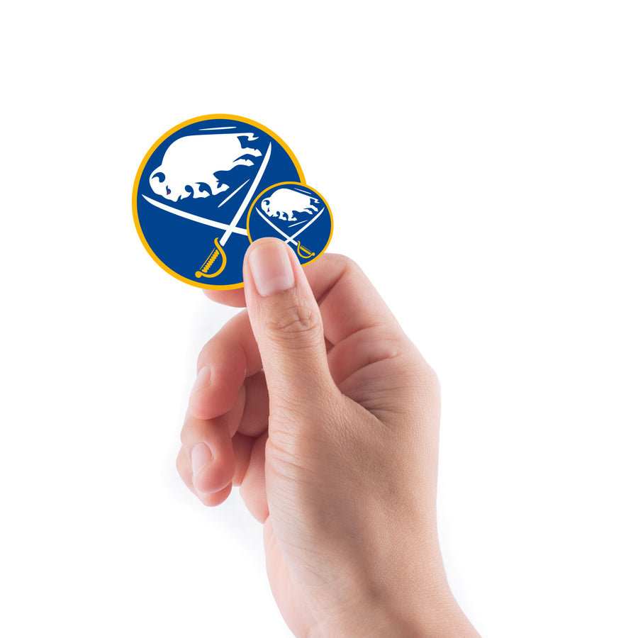 Buffalo Sabres - 5 Logo Minis (Mixed Sizes) - Official NHL - Reusable Vinyl Decals