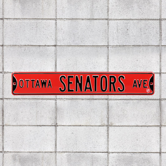 Ottawa Senators: Ottawa Senators Avenue - Officially Licensed NHL Metal Street Sign