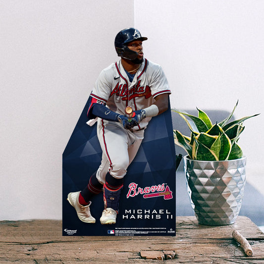 Atlanta Braves: Michael Harris II Mini Cardstock Cutout - Officially Licensed MLB Stand Out
