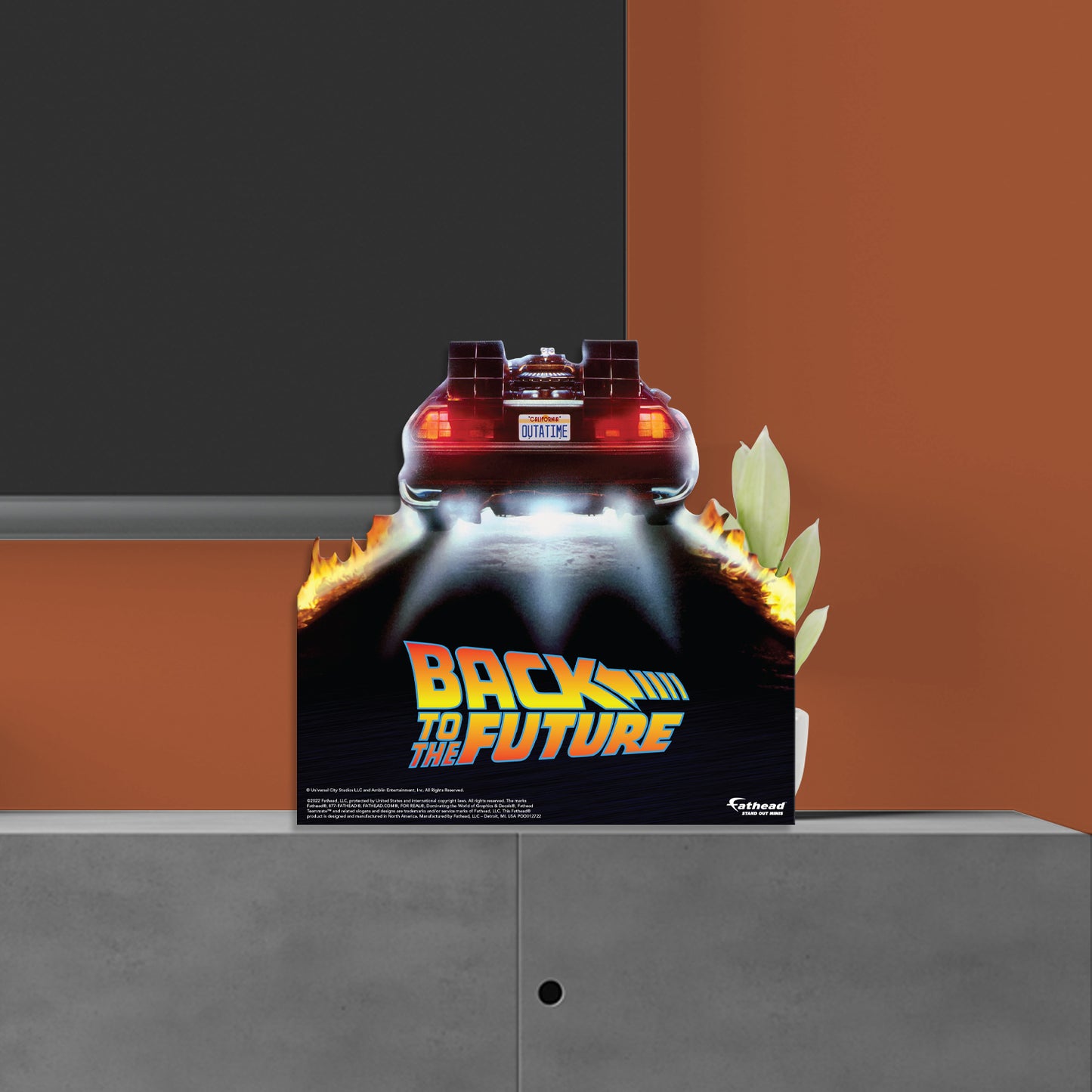 Back to the Future: DeLorean Mini Cardstock Cutout - Officially Licensed NBC Universal Stand Out