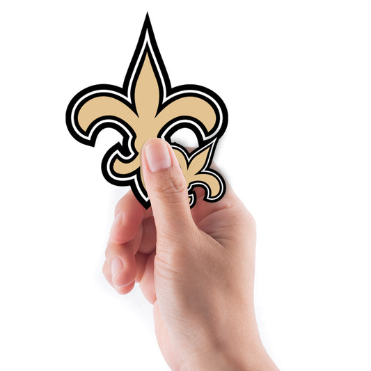 Sheet of 5 -New Orleans Saints:   Logo Minis        - Officially Licensed NFL Removable Wall   Adhesive Decal