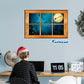 Christmas:  Flying Santa Instant Windows        -   Removable     Adhesive Decal