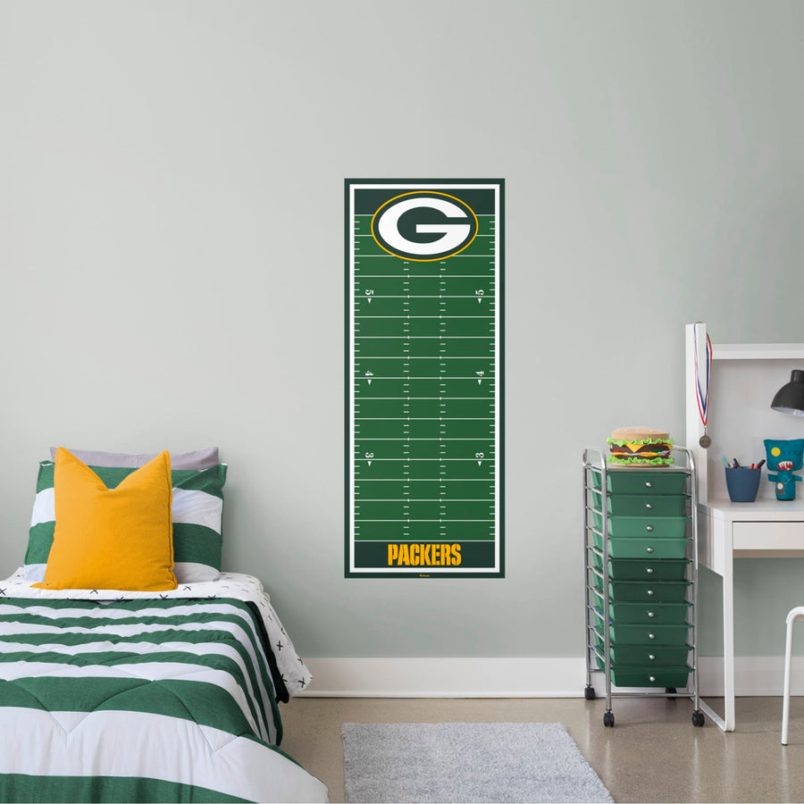 Green Bay Packers - Growth Chart - Official NFL - Reusable Vinyl Wall Decal #1