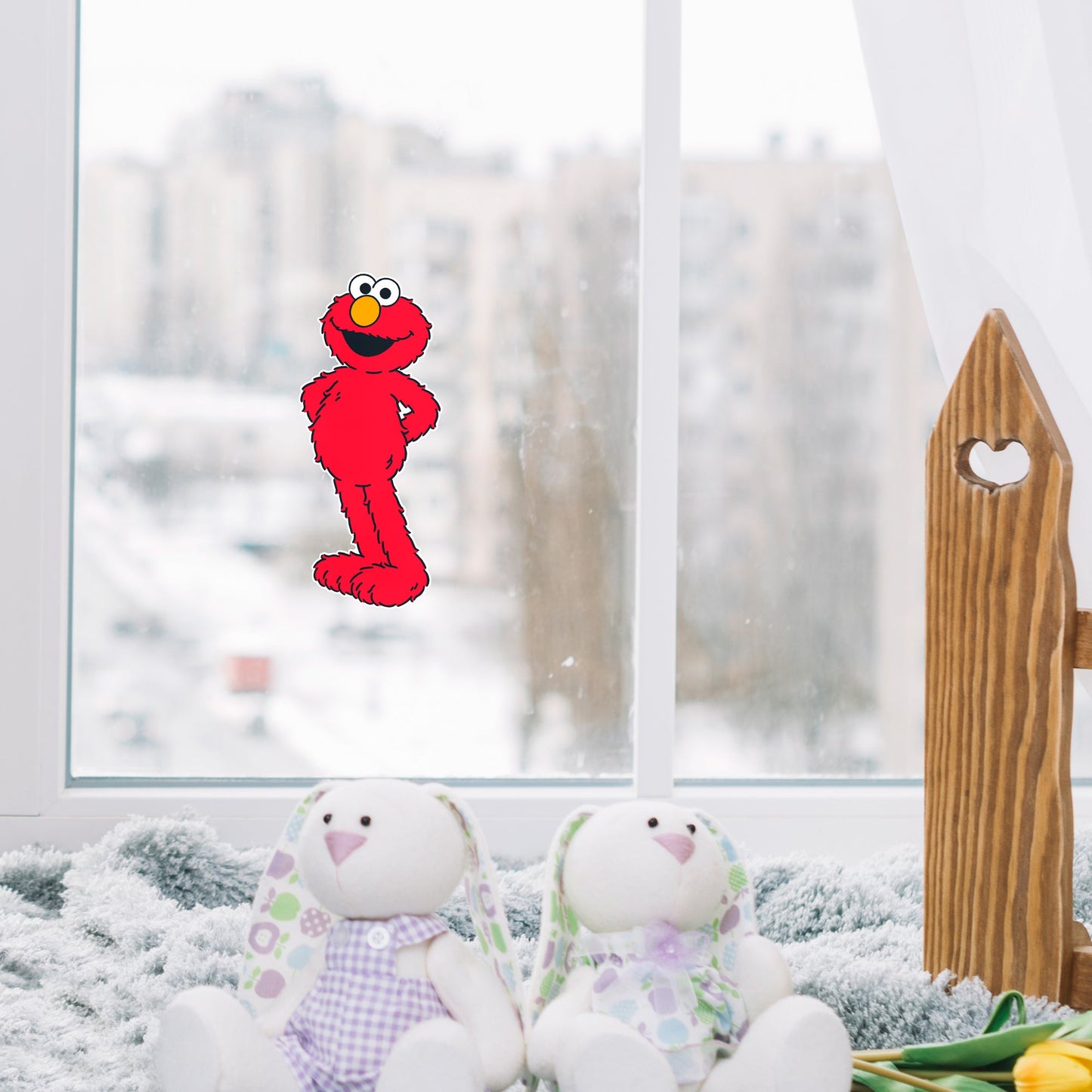 Elmo Window Cling - Officially Licensed Sesame Street Removable Window Static Decal