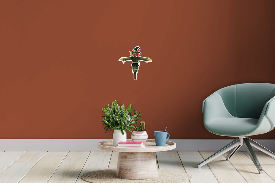 Halloween:  Green Scarecrow Icon        -   Removable     Adhesive Decal
