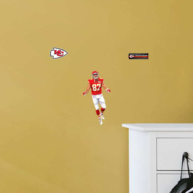 Kansas City Chiefs: Travis Kelce Celebration - Officially Licensed NFL Removable Adhesive Decal