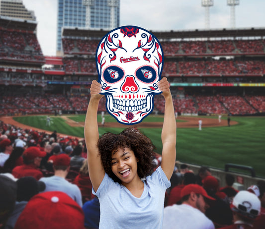 Cleveland Guardians: Skull Foam Core Cutout - Officially Licensed MLB Big Head