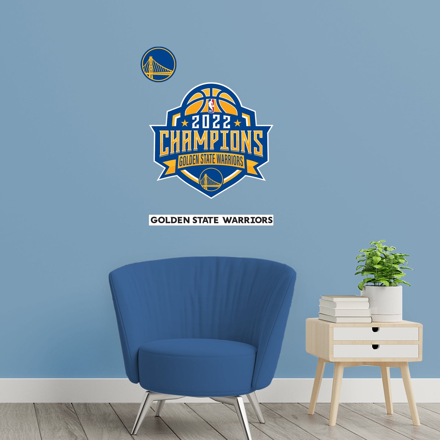 Golden State Warriors: 2022 Champions Logo - Officially Licensed NBA Removable Adhesive Decal