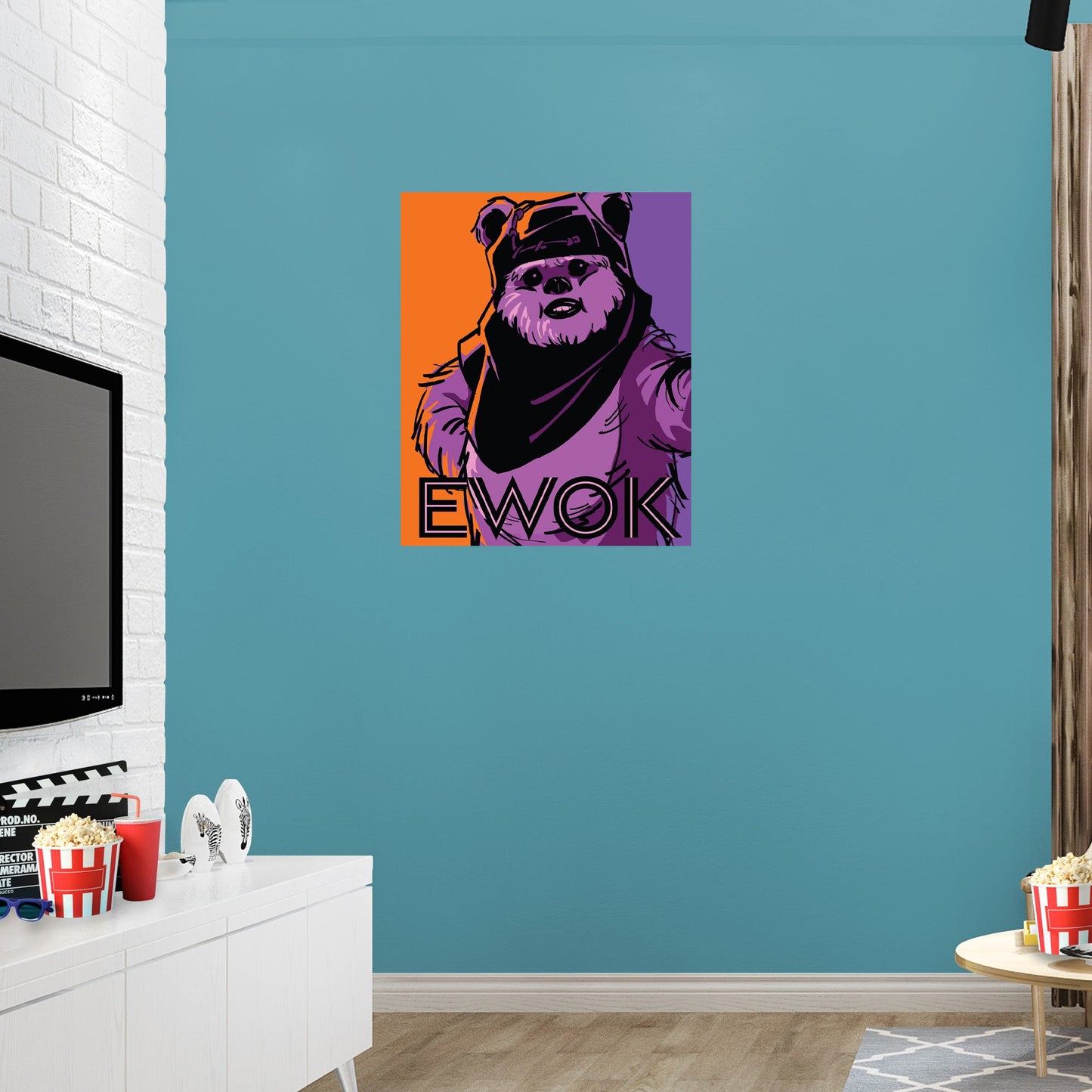 Ewok Pop Art Poster - Officially Licensed Star Wars Removable Adhesive Decal
