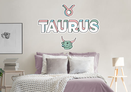Zodiac: Taurus         - Officially Licensed Big Moods Removable     Adhesive Decal