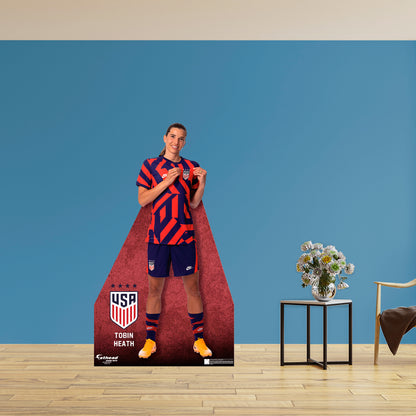 Tobin Heath 2022  Life-Size   Foam Core Cutout  - Officially Licensed USWNT    Stand Out