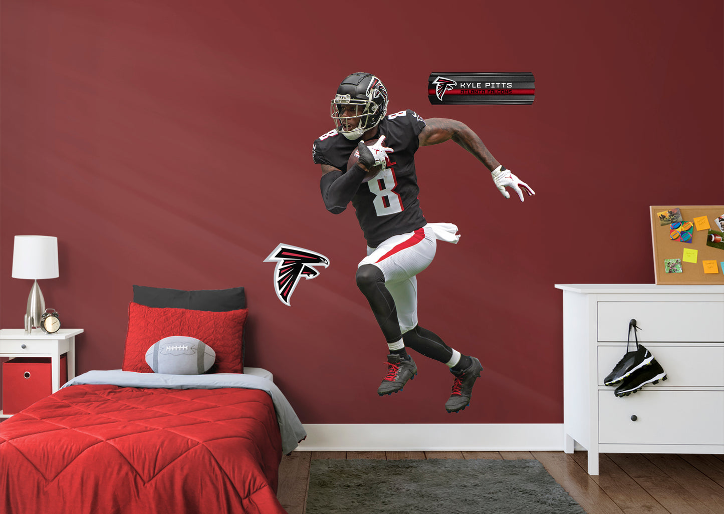 Atlanta Falcons: Kyle Pitts 2021        - Officially Licensed NFL Removable     Adhesive Decal