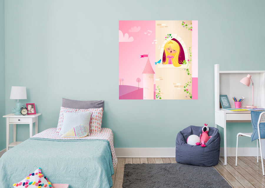 Nursery:  Singing Mural        -   Removable Wall   Adhesive Decal