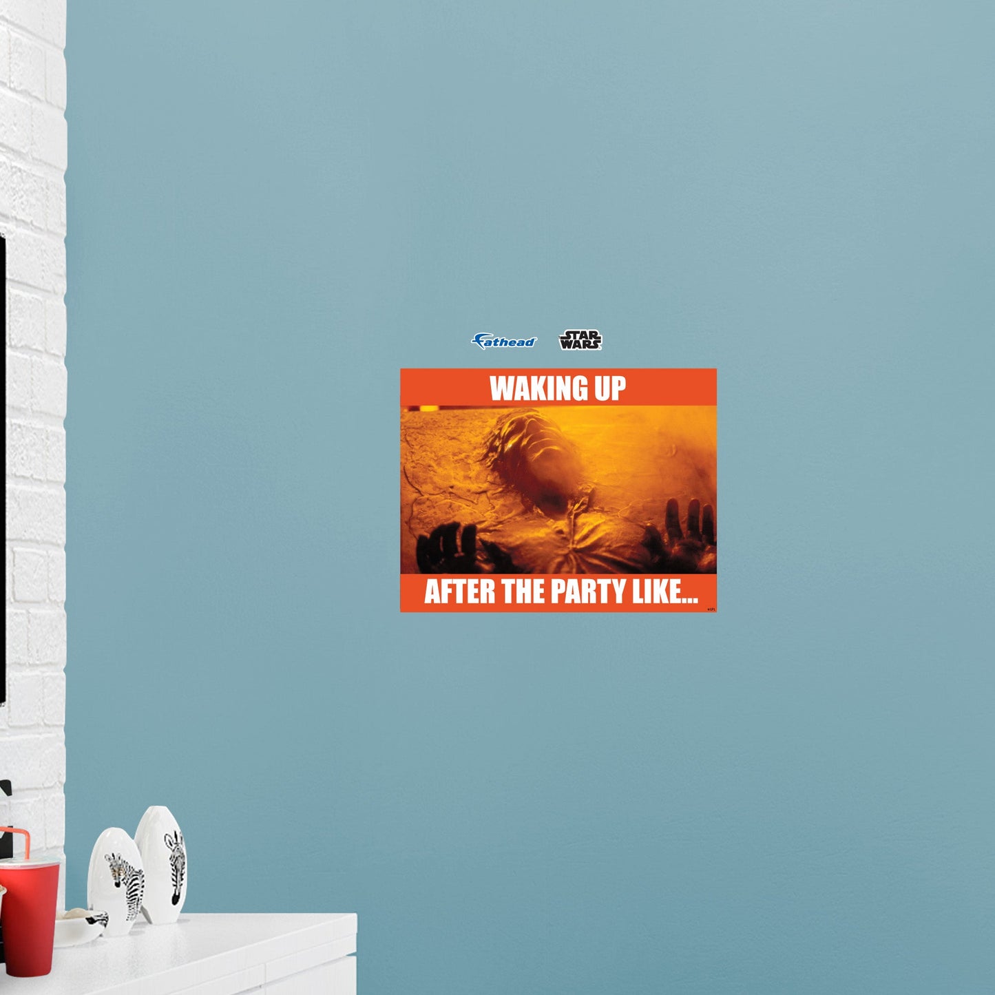 Party meme Poster        - Officially Licensed Star Wars Removable     Adhesive Decal