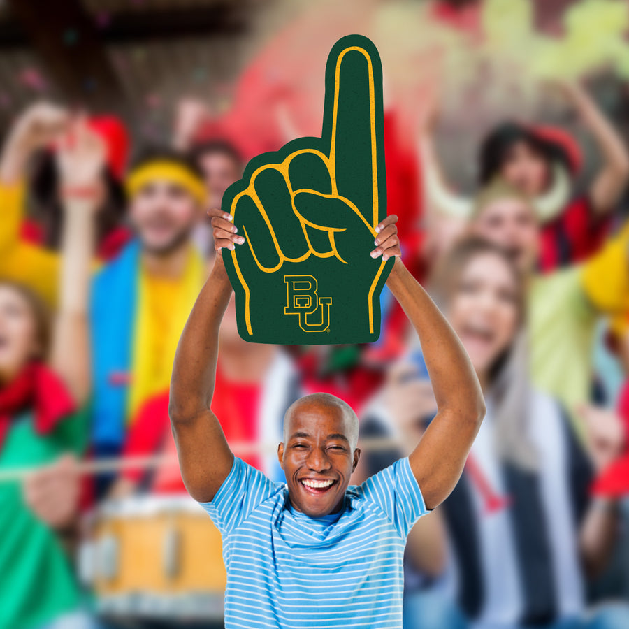 Foam Finger - Big Head - Official NCAA - Baylor Bears - Foam Core Cutout