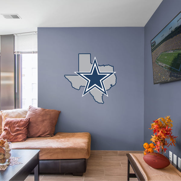 Dallas Cowboys: State Of Texas Wall Decal 